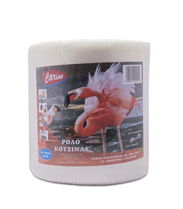 Χαρτί Κουζίνας Carino 450gr Μονό