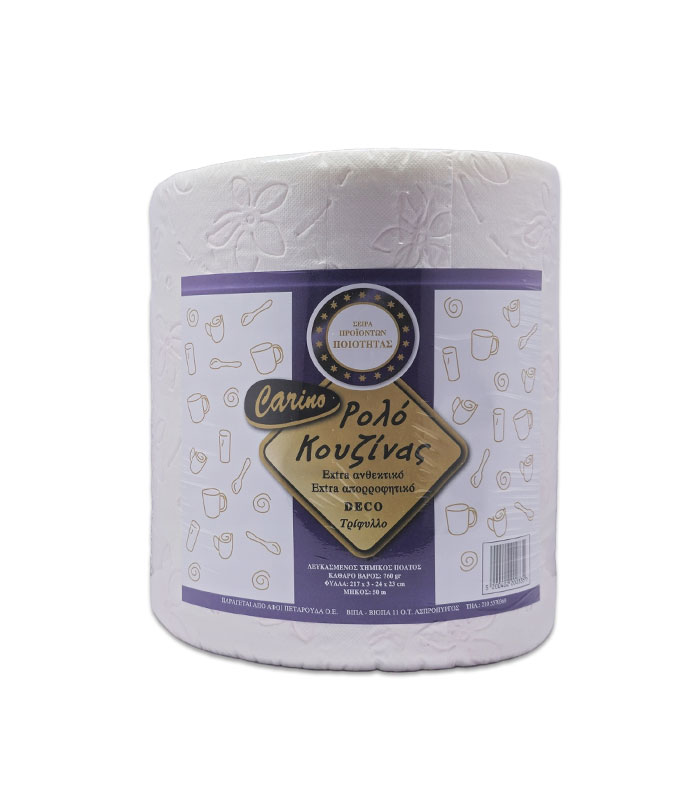 Χαρτί Κουζίνας Carino 3Φ 800gr Μονό